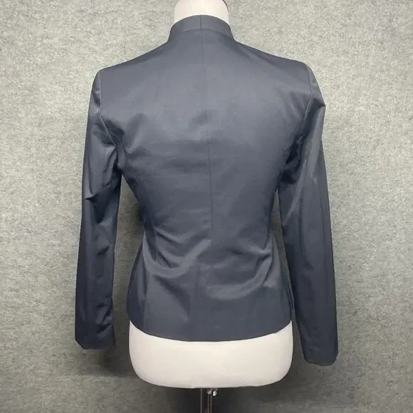 INC International Concepts Womens 2P Gray 2 pc Pant Suit Full Zip Jacket Career - Picture 5 of 13